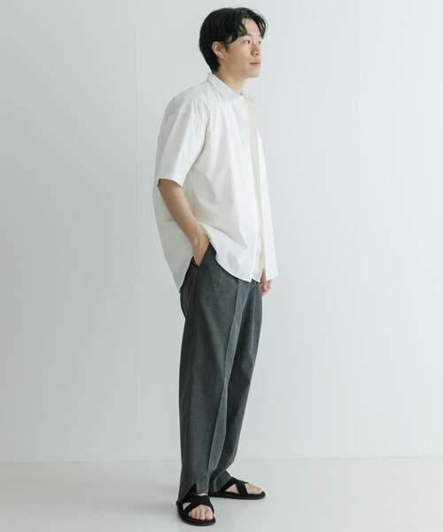 URBAN RESEARCH（アーバンリサーチ）の「高密度コットンショートスリーブシャツ（シャツ/ブラウス・メンズ・YELLOW/WHITE/GRAY/L.BLUE・M/L）」の8枚目の写真