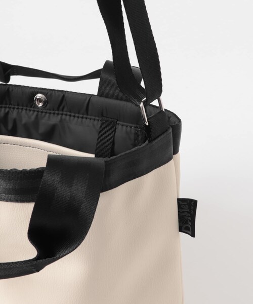 URBAN RESEARCH DOORS（アーバンリサーチドアーズ）の「『別注』DRIFTER×DOORS　2WAY BAG（ハンドバッグ・レディース・BLACK/IVORY/CEMENT・One）」の6枚目の写真