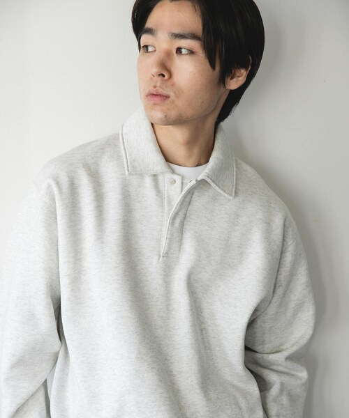 URBAN RESEARCH DOORS(アーバンリサーチドアーズ)の「裏起毛スウェットポロシャツ(スウェット・メンズ・GRAY/NAVY/BLACK・M/L)」の18枚目の写真