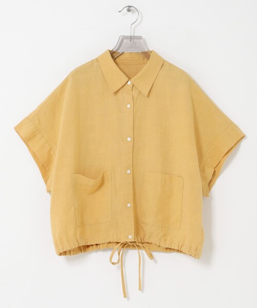 URBAN RESEARCH(アーバンリサーチ)の「ラミーレーヨンハーフスリーブシャツ(シャツ/ブラウス・レディース・NAVY/YEL BEIGE/WHITE・Free)」の19枚目の写真