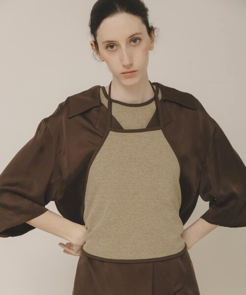 LAATO（ラート）の「open collar shirts（シャツ/ブラウス・レディース・ミスト/チョコレート・Free）」の18枚目の写真