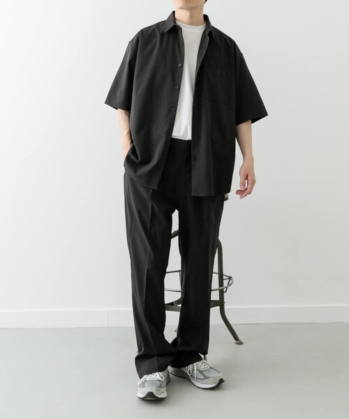 ITEMS URBANRESEARCH（アイテムズ アーバンリサーチ）の「ヨウリュウレギュラーカラー半袖シャツ（シャツ/ブラウス・メンズ・NVY/BRN/BLK・M/L）」の11枚目の写真