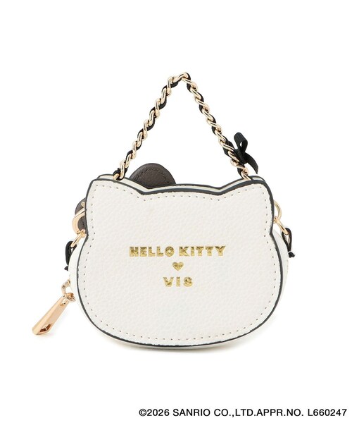 VIS(ビス)の「【HELLO KITTY×VIS】フェイスポーチチャーム(ポーチ・レディース・ブラック/オフホワイト・F)」の17枚目の写真