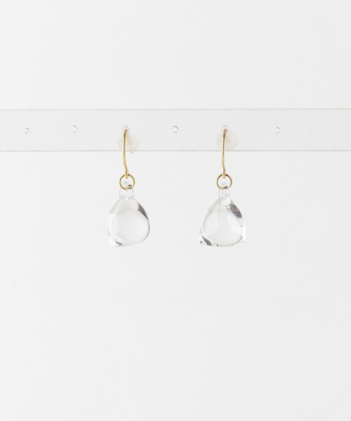 URBAN RESEARCH DOORS(アーバンリサーチドアーズ)の「『別注』HARIO Lampwork Factory×DOORS テトラピアス(ピアス(両耳用)・レディース・クリア・FREE)」の4枚目の写真