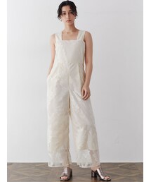 美品　ラグナムーン　レース　オールインワン　サロペット　ブラック　結婚式 LAGUNAMOON（ラグナムーン）の「レースオールインワン（つなぎ