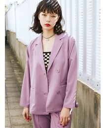 jouetie | ダブルブレストジャケット【セットアップ対応】(テーラードジャケット)