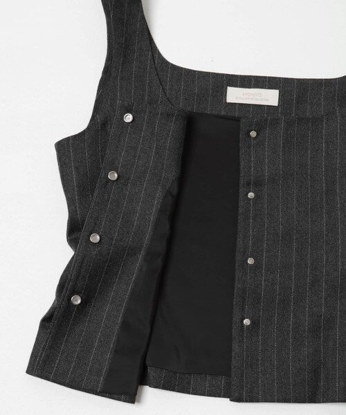 URBAN RESEARCH（アーバンリサーチ）の「AMOMENTO　WOOL SNAP BUTTON VEST（ベスト・レディース・STRIPE・0）」の5枚目の写真