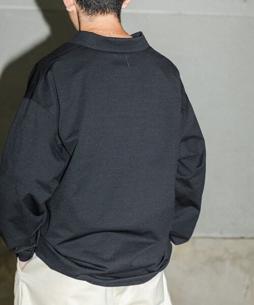 URBAN RESEARCH(アーバンリサーチ)の「Wide Dad SHADE TECH ポロシャツ ロングスリーブ(ポロシャツ・メンズ・D.NAVY・1/2)」の9枚目の写真