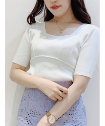 MERCURYDUO | スイッチングリブニット(ニット/セーター)