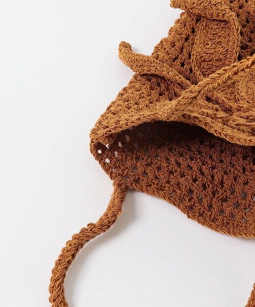 URBAN RESEARCH ROSSO（アーバンリサーチロッソ）の「leinwande　WATTLE CROCHET BAG（その他雑貨・レディース・BLACK/ORANGE・Free）」の9枚目の写真