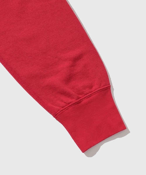 ADAM ET ROPE'(アダムエロペ)の「【AURALEE/オーラリー】HIGH TWIST LIGHT SWEAT P/O(スウェット・メンズ・ブラック/レッド・3/4/5)」の10枚目の写真