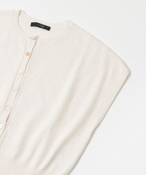 URBAN RESEARCH ROSSO（アーバンリサーチロッソ）の「リネンコットンウエストシェイプデザインニット（ニット/セーター・レディース・WHITE/CARAMEL・Free）」の15枚目の写真