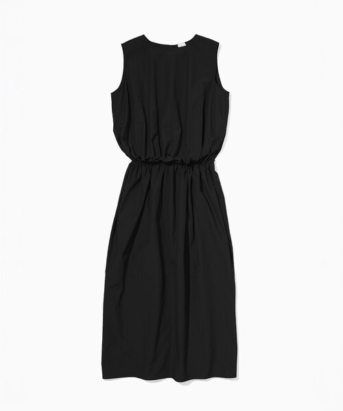 ROPE'(ロペ)の「【一部店舗限定】【REALM(レルム)】COTTON TAFFETA COLOR-BLOCKED DRESS|切り替えワンピース 26SS(ワンピース・レディース・ブラック/カーキ・38)」の5枚目の写真