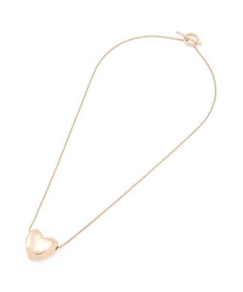 ADAM ET ROPE'（アダムエロペ）の「【ANNIKA INEZ】HEART NECKLACE, SMALL（ネックレス・レディース・ゴールド・F）」の2枚目の写真