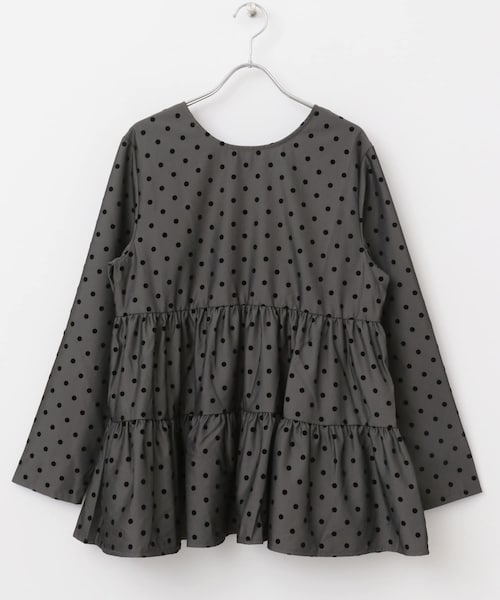 URBAN RESEARCH ROSSO（アーバンリサーチロッソ）の「TORRAZZO DONNA　Polka Dots Tiered Blouse（シャツ/ブラウス・レディース・GRAY・FREE）」の8枚目の写真