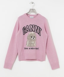 GANNI　Graphic Wool Mix Poodle