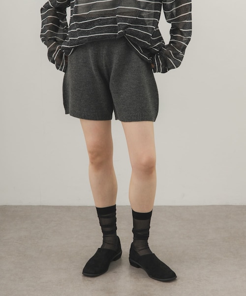 KBF(ケイビーエフ)の「ニットショートパンツ(その他パンツ・レディース・BLACK/CHARCOAL/BROWN・One)」の15枚目の写真