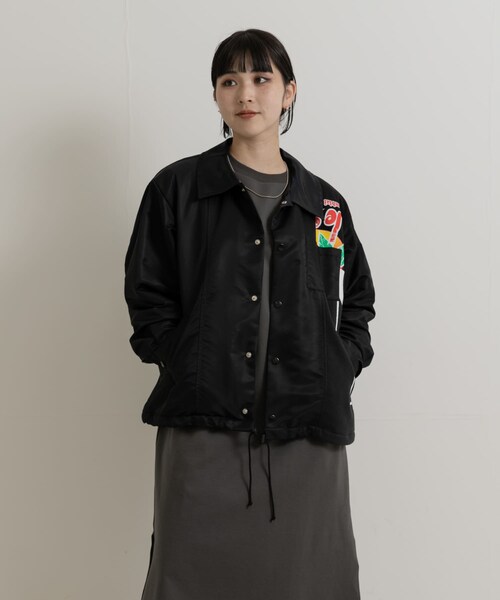 THE GOODLAND MARKET（ザグッドランドマーケット）の「SREU　Coach jacket（ブルゾン・レディース・GRAY1/BLACK1・M）」の17枚目の写真