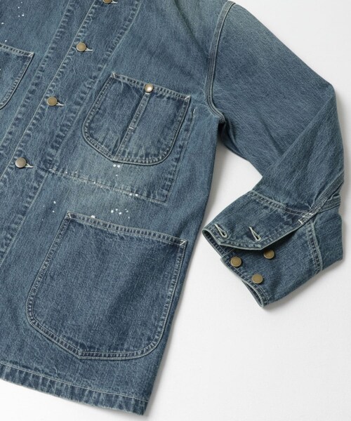 URBAN RESEARCH（アーバンリサーチ）の「new basic 10oz DENIM STAND COVERALL（カバーオール・メンズ・BLACK/INDIGO・M/L）」の20枚目の写真