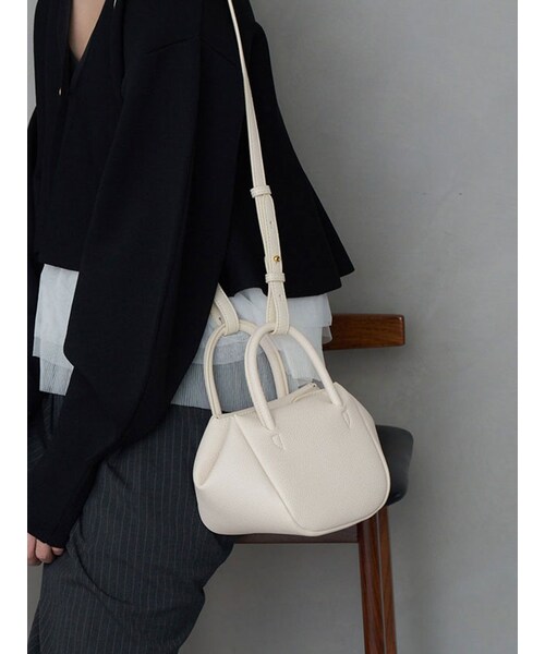 MERCURYDUO（マーキュリーデュオ）の「Serena Ruched Hobo Handle Crossbody Bag（その他・レディース・アイボリー/ライム/アイスブルー・F）」の20枚目の写真