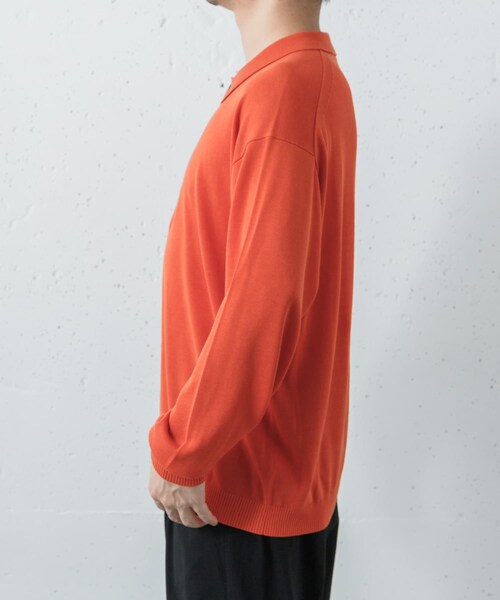 URBAN RESEARCH(アーバンリサーチ)の「crepuscule Long-Sleeve Polo(ニット/セーター・メンズ・BROWN/ORANGE/BLUE/KHAKI・1/2)」の22枚目の写真