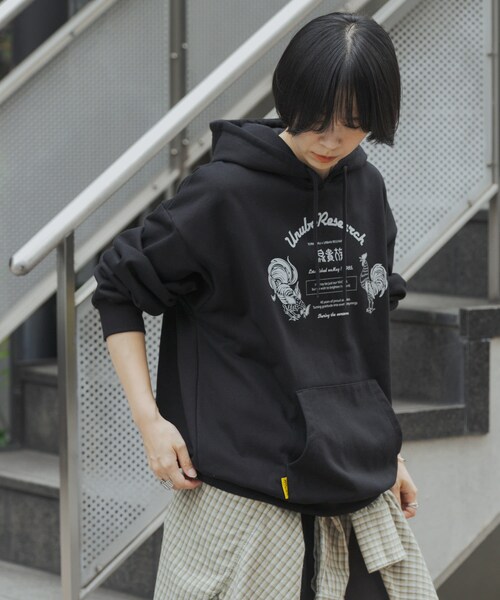 URBAN RESEARCH（アーバンリサーチ）の「鳥貴族×UR　UnuboResearch  PARKA（スウェット・メンズ・GRAY/RED/CHARCOAL/BLACK/MOCHA・M/L/XL）」の10枚目の写真