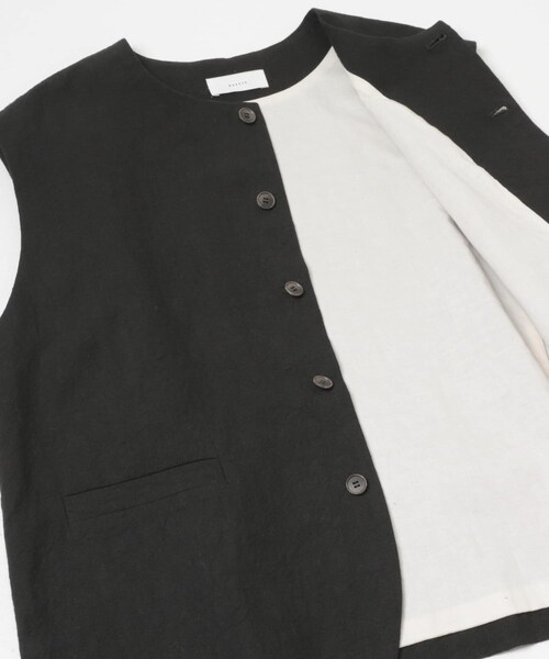 かぐれ(カグレ)の「リネンコットンワイドベスト(ベスト・レディース・BLACK・Free)」の16枚目の写真