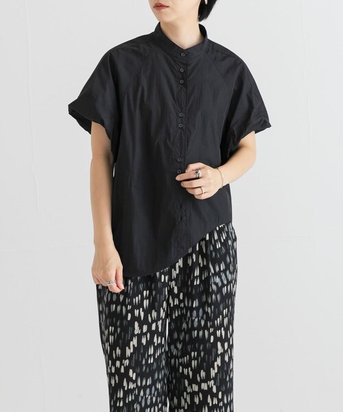 URBAN RESEARCH（アーバンリサーチ）の「綿ナイロンスタンドカラーブラウス（シャツ/ブラウス・レディース・BLU/OFF/NVY/BLK・FREE）」の17枚目の写真