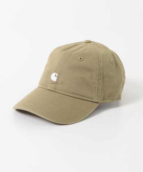 SENSE OF PLACE by URBAN RESEARCH(センスオブプレイスバイアーバンリサーチ)の「CARHARTT MADISON LOGO CAP(キャップ・メンズ・BLK/WHT/leather/WH/G.GRN/WH・One)」の2枚目の写真