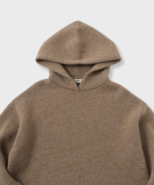 ROPE'（ロペ）の「GWIL CASHMERE HOODIE｜カシミアフーディ（ニット/セーター・レディース・オフホワイト/ベージュ・F）」の21枚目の写真