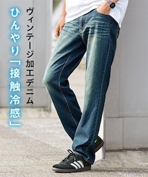 nissen | ヴィンテージ加工デニムパンツ【大きいサイズ有】　接触冷感