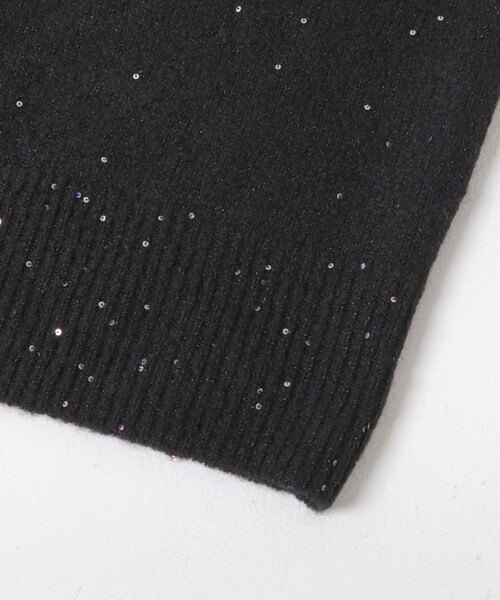 ITEMS URBANRESEARCH(アイテムズ アーバンリサーチ)の「スパンコールVネックニットベスト(ニット/セーター・レディース・BRN/WHT/BLK・FREE)」の18枚目の写真