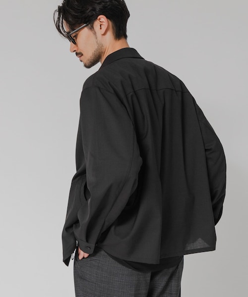 URBAN RESEARCH（アーバンリサーチ）の「WASHABLE WOOL SPORTS JACKET（ブルゾン・メンズ・NAVY/BLACK/CHARCOAL・M/L）」の6枚目の写真