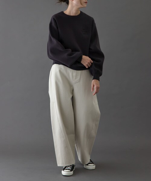 URBAN RESEARCH DOORS(アーバンリサーチドアーズ)の「FORK&SPOON エンブロイダリーロゴニットプルオーバー(ニット/セーター・レディース・NAVY/GRAY・1)」の15枚目の写真