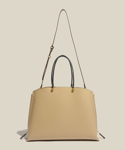 ROPE'(ロペ)の「【E'POR】【WEB限定】Y BAG Medium+/A4対応・通勤(トートバッグ・レディース・キナリ/ベージュ/ブルー系・F)」の15枚目の写真