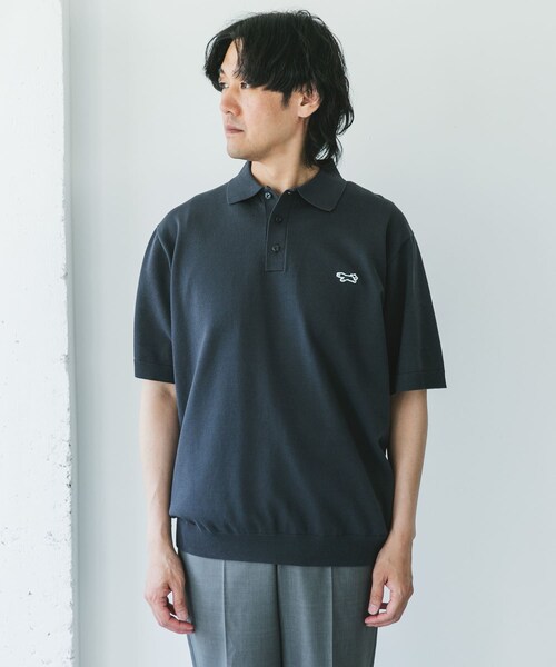 URBAN RESEARCH DOORS（アーバンリサーチドアーズ）の「『XLサイズ/WEB限定』『別注』PENNEYS×DOORS　THE FOX ハイゲージ ニットポロ（ポロシャツ・メンズ・BROWN/GRAY/NAVY・M/L/XL）」の13枚目の写真