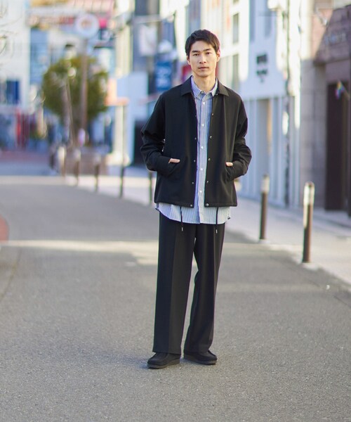 ITEMS URBANRESEARCH(アイテムズ アーバンリサーチ)の「『セットアップ対応』ウォッシャブル×クールタッチ TRコーチジャケット(ブルゾン・メンズ・CHK/BEG/GRY/BLK・M/L)」の10枚目の写真