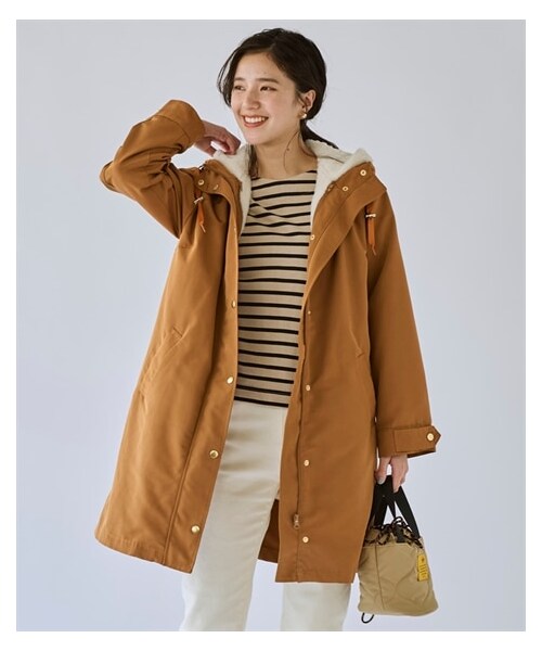 nissen（ニッセン）の「裏フェイクファーライナー付モッズコート（はっ