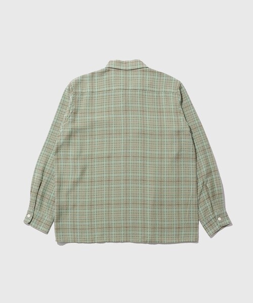 ADAM ET ROPE'(アダムエロペ)の「【NEEDLES/ニードルス】Classic Shirt - Dobby Grid(シャツ/ブラウス・メンズ・ブラウン/カーキ・M/S)」の14枚目の写真