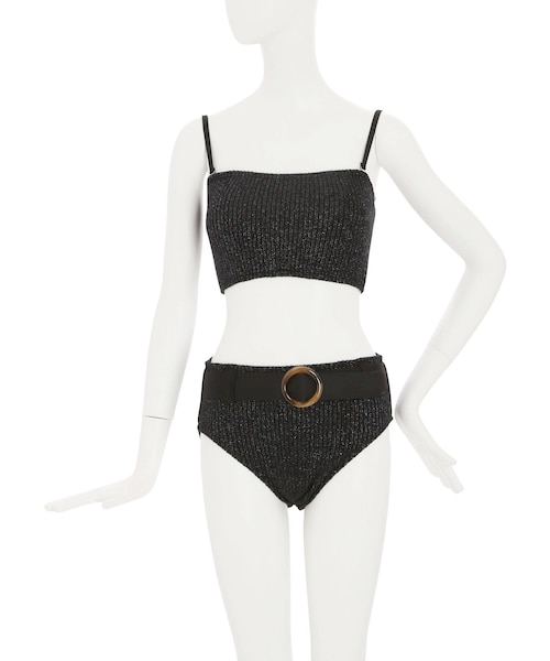 MURUA（ムルーア）の「スクエアネックビキニ（水着・レディース・ブラック/ライトグリーン/ブラウン/ベージュ/ミックス・F）」の7枚目の写真