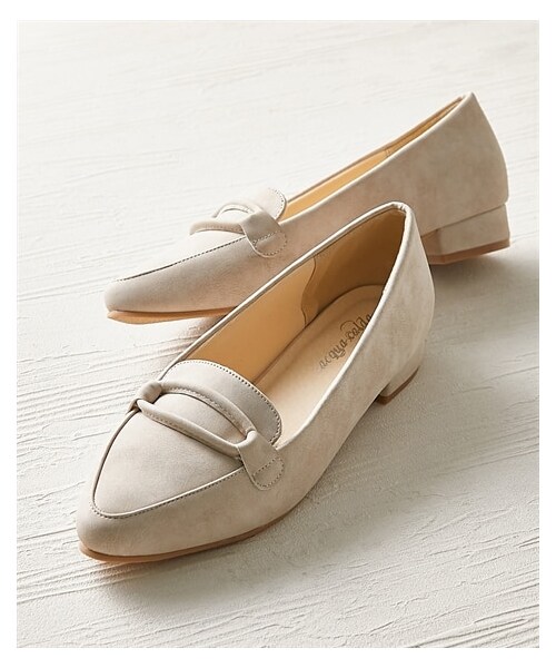 nissen（ニッセン）の「【ゆったり幅広】ビットモチーフ付ポインテッドローファーシューズ（ワイズ４Ｅ）（バレエシューズ・メンズ・黒/ベージュ/ライトグレー・M=23.0~23.5cm/4E/L=24.0~24.5cm/4E/LL=25.0~25.5cm/4E/3L=26.0~26.5cm/4E）」の10枚目の写真