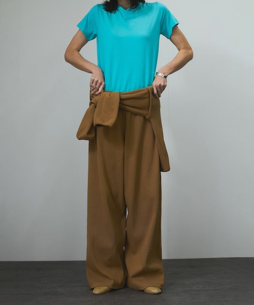 ADAM ET ROPE'（アダムエロペ）の「【Baserange（ベースレンジ）】CAMER PANTS（その他パンツ・レディース・ブラウン・XS）」の7枚目の写真