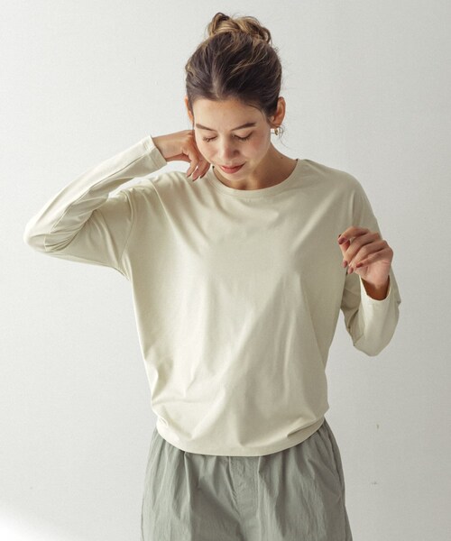 URBAN RESEARCH Sonny Label（アーバンリサーチサニーレーベル）の「SLAB　Backdesign Rashguard（その他トップス・レディース・ブラック/エクリュ/グレージュ・FREE）」の6枚目の写真