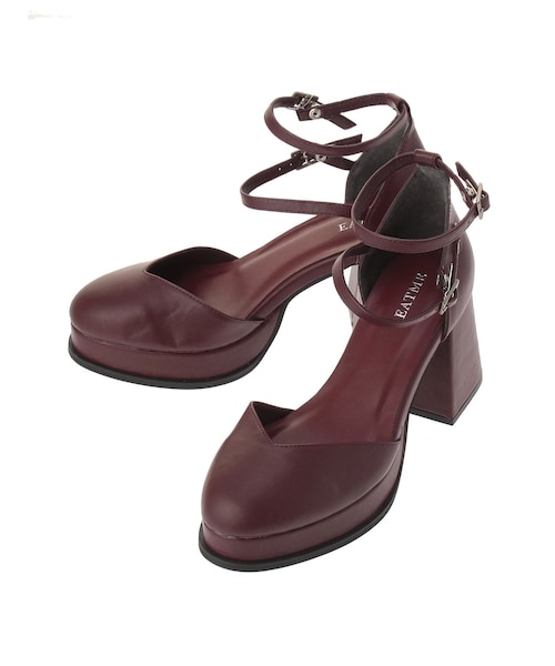 EATME（イートミー）の「ダブルベルトフレアヒールパンプス（パンプス・レディース・ブラック/レッド/ミックス・S/M/L）」の21枚目の写真