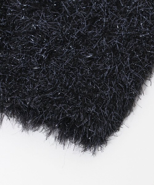 URBAN RESEARCH Sonny Label（アーバンリサーチサニーレーベル）の「CONTROL FREAK　ラメフェザーニットワッチ（ニットキャップ/ビーニー・レディース・ブラック/ベージュ/グレー・one）」の6枚目の写真