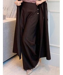 RESEXXY | フロントボタンセミワイドパンツ【セットアップ着用可能】(その他パンツ)