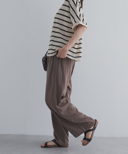 URBAN RESEARCH DOORS(アーバンリサーチドアーズ)の「『接触冷感/UVカット/吸水速乾/マシンウォッシャブル』ドライタッチリラックスパンツ(その他パンツ・レディース・BLACK/MOCHA/NAVY・S/M)」の19枚目の写真