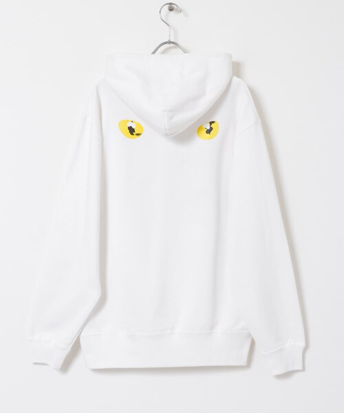 THE GOODLAND MARKET（ザグッドランドマーケット）の「77circa　cats eye print hoody（パーカー・レディース・white1/black1・L/XL）」の13枚目の写真