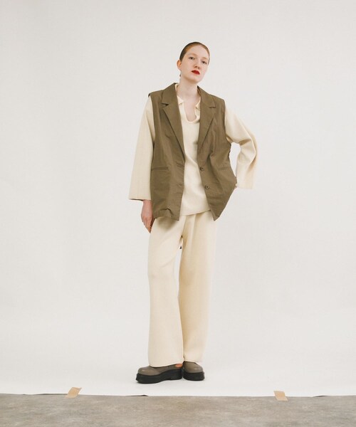 LAATO（ラート）の「sweat style knit pants（その他パンツ・レディース・クリーム/チョコレート・FREE/TALL）」の8枚目の写真