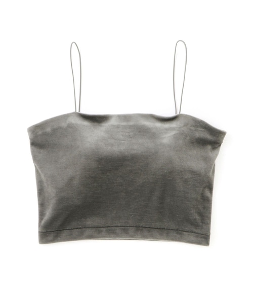 ADAM ET ROPE'（アダムエロペ）の「【EMOELLE】カップ付きベロアキャミソール（キャミソール・レディース・グレー/ダークブラウン系・F）」の13枚目の写真